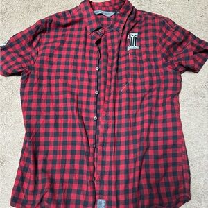 Harley Davidson Large Short Sleeve button down shirt